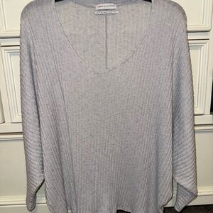 Urban Outfitters Light Gray V-Neck Sweater